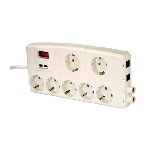 Mehrfachsteckdose – Professionelle Steckdose mit 7 Steckdosen, Überlastschutz, Kompatibilität mit Mehreren Geräten, Robustes und sicheres Design von VoltShine