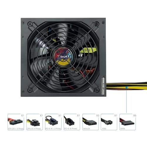 Netzteil, 650 W, 80 Plus Bronze, modulares Design, Überlastschutz, ideal für PCs und Arbeitsplätze. Netzteil, 650 W, 80 Plus Bronze, modulares Design, Überlastschutz, ideal für PCs und Arbeitsplätze. von VoltShine