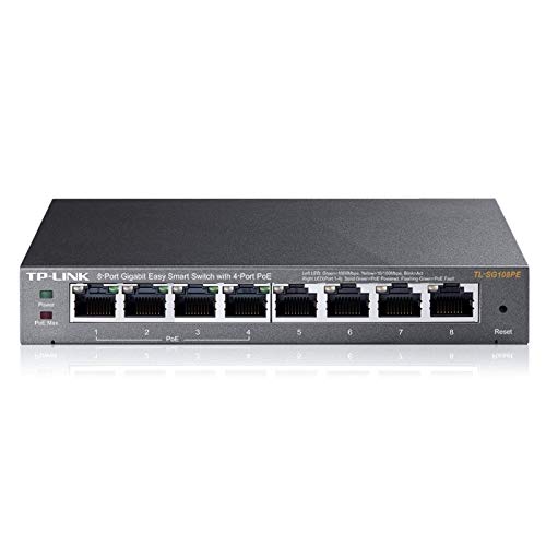Netzwerk-Switch mit 8 Gigabit-Ports und 4 PoE-Ports zur Stromversorgung von Geräten, ideal für Büros und Netzwerke Kleiner Unternehmen. Netzwerk-Switch mit 8 Gigabit-Ports und 4 PoE-Ports zur Stromversorgung von Geräten, ideal für Büros und Netzwerke Kleiner Unternehmen. von VoltShine