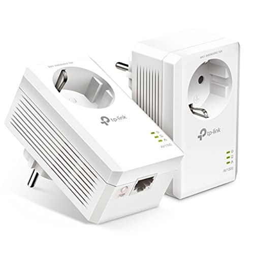 Powerline AV1000 Adapter, SPS-Technologie, Geschwindigkeit bis zu 1000 Mbit/s, inklusive Ethernet-Anschluss, ideal für die Erweiterung der Internetverbindung zu Hause. Powerline AV1000 Adapter, SPS-Technologie, Geschwindigkeit bis zu 1000 Mbit/s, inklusive Ethernet-Anschluss, ideal für die Erweiterung der Internetverbindung zu Hause. von VoltShine