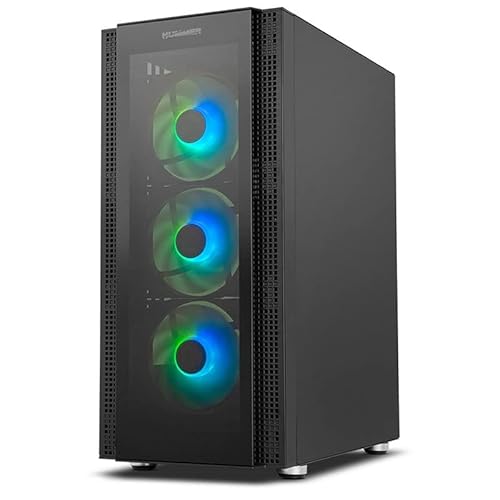RGB-Semitower mit ARGB-Beleuchtung, elegantem Design, optimierte Belüftung und Fächer für hervorragende Organisation; ideal für Gaming und Multimedia-Nutzung. RGB-Semitower mit ARGB-Beleuchtung, elegantem Design, optimierte Belüftung und Fächer für hervorragende Organisation; ideal für Gaming und Multimedia-Nutzung. von VoltShine
