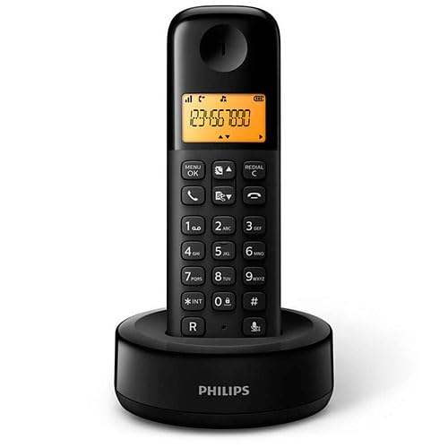 Schwarzes Schnurlostelefon mit LCD-Display, Anrufer-ID und DECT-Technologie, ideal für den Heim- und Bürogebrauch. Schwarzes Schnurlostelefon mit LCD-Display, Anrufer-ID und DECT-Technologie, ideal für den Heim- und Bürogebrauch. von VoltShine