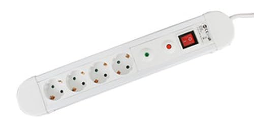 Sockel, 4 Steckdosen mit Überlastschutz, ideal für mehrere elektrische Geräte, Weiß und kompaktes Design Sockel, 4 Steckdosen mit Überlastschutz, ideal für mehrere elektrische Geräte, Weiß und kompaktes Design von VoltShine