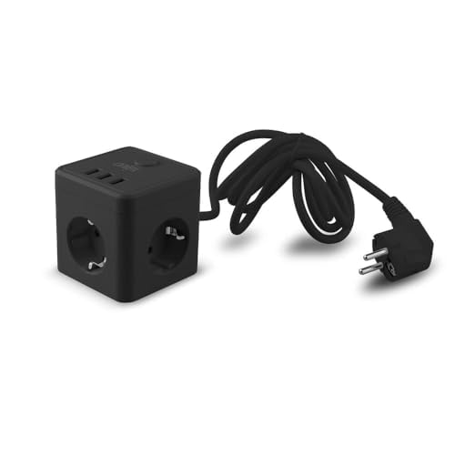 Steckdose - 10 A-Buchse mit 3 Steckdosen und 3 USB-Anschlüssen, ideal zum gleichzeitigen Laden von elektronischen Geräten Steckdose - 10 A-Buchse mit 3 Steckdosen und 3 USB-Anschlüssen, ideal zum gleichzeitigen Laden von elektronischen Geräten von VoltShine
