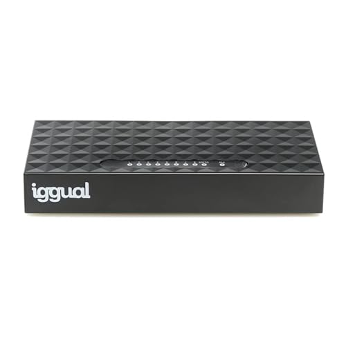 Switch Gigabit-Netzwerkgerät mit 8 Anschlüssen, Geschwindigkeit von 1000 Mbit/s, ideal für Hochgeschwindigkeitsverbindungen und optimale Leistung von VoltShine