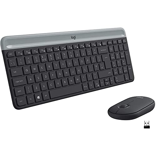 Tastatur und Maus, kabelloses USB-Set, Tastatur mit 12 FN-Tasten und Maus mit 1000 DPI, ultradünn und leise, beidhändige Verwendung, Schwarz Tastatur und Maus, kabelloses USB-Set, Tastatur mit 12 FN-Tasten und Maus mit 1000 DPI, ultradünn und leise, beidhändige Verwendung, Schwarz von VoltShine