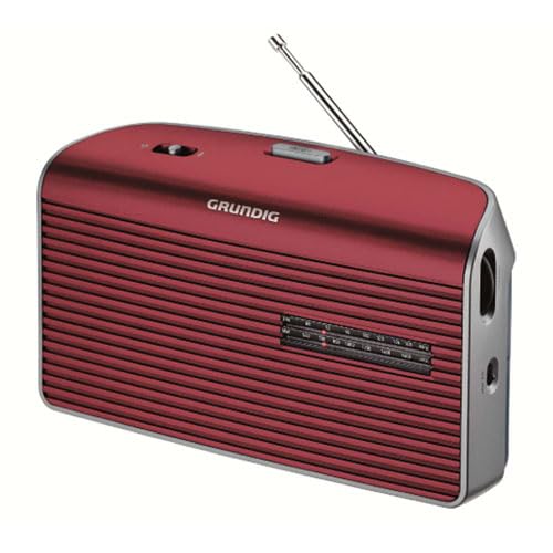 Tragbares AM/FM-Radio mit Batteriebetrieb, Rot, ideal zum Hören von Musik und Nachrichten im Freien. Tragbares AM/FM-Radio mit Batteriebetrieb, Rot, ideal zum Hören von Musik und Nachrichten im Freien. von VoltShine