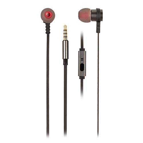VoltShine 1,2 m Lange Metall-Kopfhörer, Grau, kabelgebunden, klarer und kraftvoller Sound; ideal für Musik, Anrufe und tragbare Unterhaltung. von VoltShine