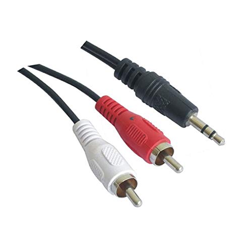 VoltShine 3,5-mm-Stereo-Audiokabel mit Cinch-Steckern, 3,0 m Länge, ideal für den Anschluss von Audio-Geräten und Audioübertragung. VoltShine 3,5-mm-Stereo-Audiokabel mit Cinch-Steckern, 3,0 m Länge, ideal für den Anschluss von Audio-Geräten und Audioübertragung. von VoltShine