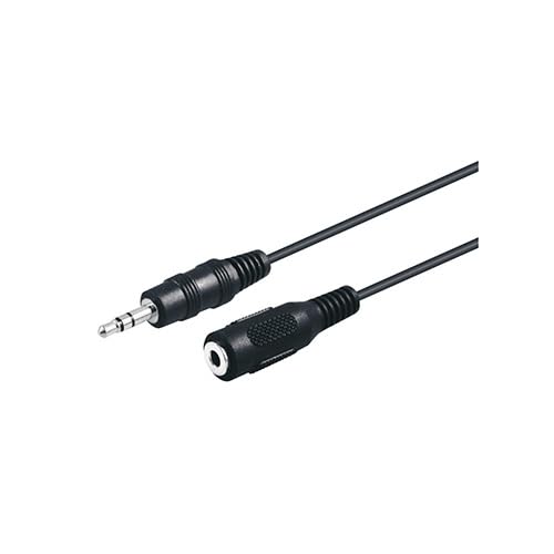 VoltShine Anschlusskabel 3,5 mm ST M auf 3,5 mm ST H, Länge 5,0 m, ideal für Audio, Audiogeräte und Unterhaltungsgeräte. von VoltShine