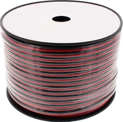 VoltShine Audiokabel - 2G0,75mm² - Länge 100m - in den Farben rot und schwarz - ideal für Soundverbindungen VoltShine Audiokabel - 2G0,75mm² - Länge 100m - in den Farben rot und schwarz - ideal für Soundverbindungen von VoltShine