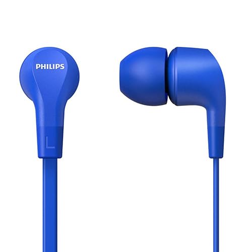 VoltShine Bluetooth-Kopfhörer mit Silikon, Lautstärkeregler, blau, ideal für Anrufe und Musikhören. von VoltShine