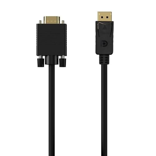 VoltShine DisplayPort zu VGA-Konverterkabel, schwarz, 1,0 m, ideal für den Anschluss von Geräten mit DisplayPort an VGA-Monitore. VoltShine DisplayPort zu VGA-Konverterkabel, schwarz, 1,0 m, ideal für den Anschluss von Geräten mit DisplayPort an VGA-Monitore. von VoltShine