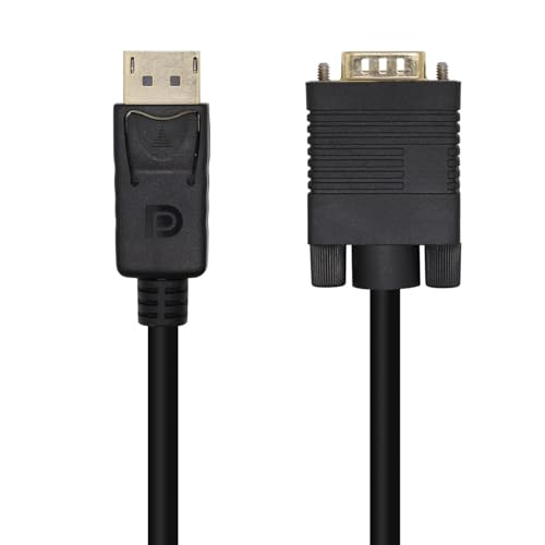 VoltShine DisplayPort-zu-VGA-Konverterkabel, schwarz, 3,0 m, ideal für den Anschluss von Geräten mit DisplayPort an VGA-Monitore. VoltShine DisplayPort-zu-VGA-Konverterkabel, schwarz, 3,0 m, ideal für den Anschluss von Geräten mit DisplayPort an VGA-Monitore. von VoltShine