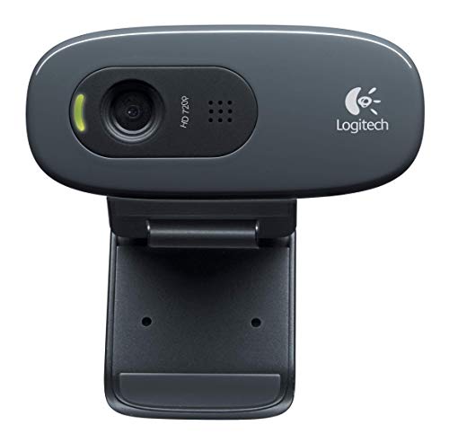 VoltShine HD-Webcam, 720p, Glaslinse, integriertes Mikrofon, Kompatibilität mit PC und Mac, ideal für Videokonferenzen und Streaming. von VoltShine