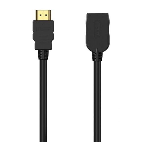 VoltShine HDMI-Kabel V2.0, Verlängerungskabel, 5 m, 4 K, 60 Hz, 18 Gbit/s, HEC, schwarz – ideal für den Anschluss von Geräten und das Streamen von hochwertigem Video. von VoltShine