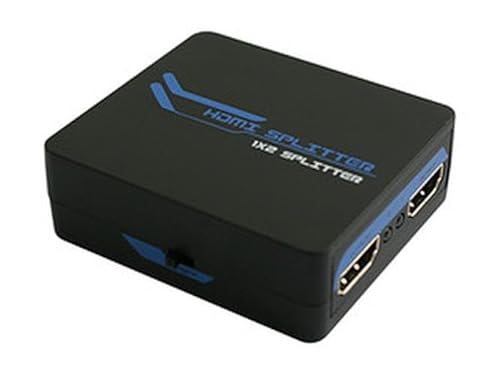 VoltShine HDMI-Verteiler - Gerät mit 2 Ausgängen zum Spiegeln von Video- und Audiosignalen, ideal für den Anschluss mehrerer Displays von VoltShine