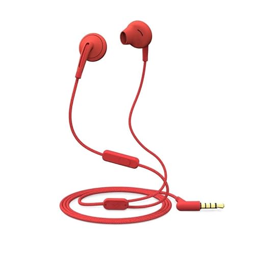 VoltShine In-Ear-Kopfhörer mit Mikrofon, Stil 2, Anschlussart: Verkabelt, Farbe: Rot; ideal für Musik und Anrufe. VoltShine In-Ear-Kopfhörer mit Mikrofon, Stil 2, Anschlussart: Verkabelt, Farbe: Rot; ideal für Musik und Anrufe. von VoltShine