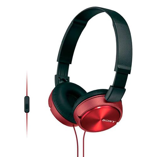 VoltShine Kopfhörer aus Metall mit Mikrofon, Rot, leistungsstarker Sound, ideal für Spiele, Musik und Anrufe. von VoltShine