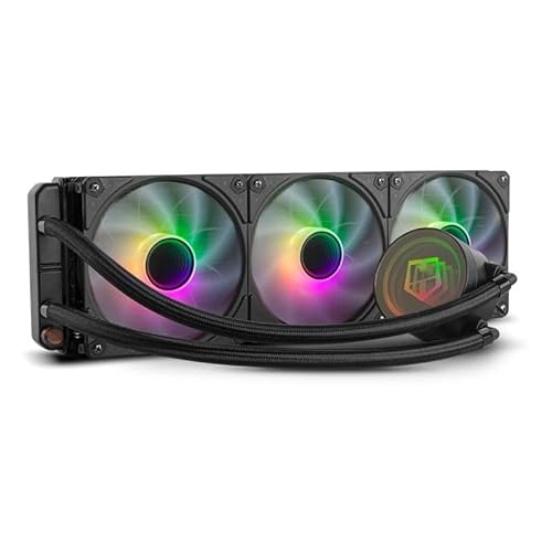 VoltShine M-360 schwarzes Flüssigkeitskühlset, hohe Leistung, geräuscharm, kompatibel mit verschiedenen Konfigurationen, ideal für die Aufrechterhaltung optimaler Temperaturen. VoltShine M-360 schwarzes Flüssigkeitskühlset, hohe Leistung, geräuscharm, kompatibel mit verschiedenen Konfigurationen, ideal für die Aufrechterhaltung optimaler Temperaturen. von VoltShine