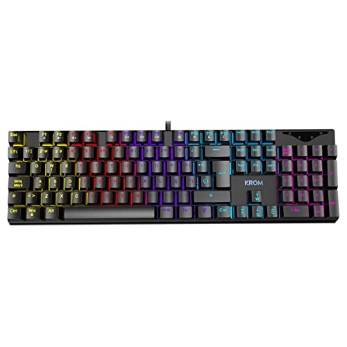 VoltShine Mechanische Tastatur - Mechanische Tastatur mit RGB-Hintergrundbeleuchtung, ergonomisches Design, hochreaktionsschnelle Schalter, USB-Anschluss, langlebig und leicht VoltShine Mechanische Tastatur - Mechanische Tastatur mit RGB-Hintergrundbeleuchtung, ergonomisches Design, hochreaktionsschnelle Schalter, USB-Anschluss, langlebig und leicht von VoltShine