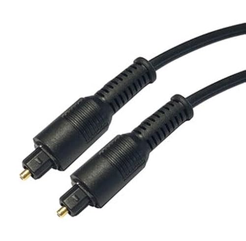VoltShine Optische Faserverbindung: TOSLINK/TOSLINK Kabel 3 m für hochwertige Audioübertragung von VoltShine