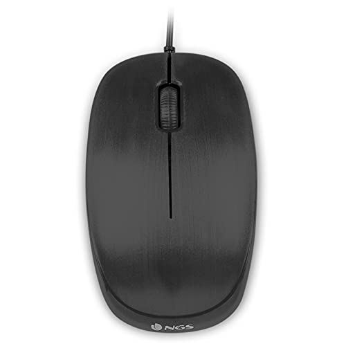 VoltShine Optische Maus, 1000 DPI, Schwarz, ergonomisches Design, USB-Anschluss, ideal für den Alltag und das Büro VoltShine Optische Maus, 1000 DPI, Schwarz, ergonomisches Design, USB-Anschluss, ideal für den Alltag und das Büro von VoltShine
