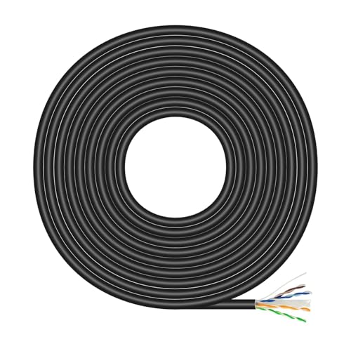 VoltShine RJ45-Netzwerkkabel, Cat.6, UTP, CCA AWG23, für den Außenbereich, 100 m, ideal für stabile und schnelle Verbindungen bei Installationen im Freien. VoltShine RJ45-Netzwerkkabel, Cat.6, UTP, CCA AWG23, für den Außenbereich, 100 m, ideal für stabile und schnelle Verbindungen bei Installationen im Freien. von VoltShine