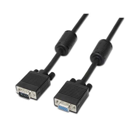 VoltShine SVGA-Kabel, 1,8 m, mit Ferrit, HDB15M-HDB15H, schwarz, ideal für hochwertige Videoübertragung auf Monitoren und Projektoren. VoltShine SVGA-Kabel, 1,8 m, mit Ferrit, HDB15M-HDB15H, schwarz, ideal für hochwertige Videoübertragung auf Monitoren und Projektoren. von VoltShine