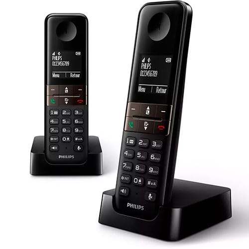 VoltShine Schnurlostelefon Duo schwarz mit LCD-Display, Anrufer-ID und Lautsprecher; ideal für den Heim- und Bürogebrauch. VoltShine Schnurlostelefon Duo schwarz mit LCD-Display, Anrufer-ID und Lautsprecher; ideal für den Heim- und Bürogebrauch. von VoltShine