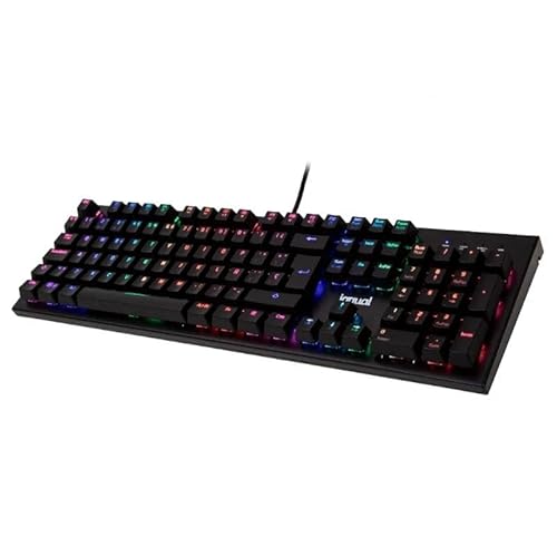 VoltShine Schwarze mechanische Gaming-Tastatur mit Einstellbarer Hintergrundbeleuchtung, mechanischen Switches, Anti-Ghosting und Handballenauflage; ideal für Gamer und Programmierung. VoltShine Schwarze mechanische Gaming-Tastatur mit Einstellbarer Hintergrundbeleuchtung, mechanischen Switches, Anti-Ghosting und Handballenauflage; ideal für Gamer und Programmierung. von VoltShine