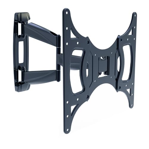 VoltShine Schwenkbare TV-Halterung für LED/LCD-Fernseher von 66 cm bis 139,7 cm (26 bis 55 Zoll), mit Neigungsverstellung und Wandmontage-System, ideal für Enge Räume und bessere Anzeige. von VoltShine