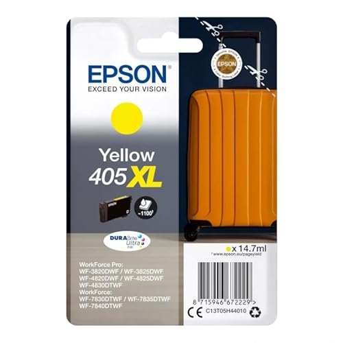 VoltShine Tintenpatrone Gelb 405XL, kompatibel mit WF-3820DWF, WF-3825DWF, WF-4820DWF, WF-4825DW; ideal für Text- und Grafikdruck. VoltShine Tintenpatrone Gelb 405XL, kompatibel mit WF-3820DWF, WF-3825DWF, WF-4820DWF, WF-4825DW; ideal für Text- und Grafikdruck. von VoltShine
