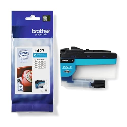 VoltShine Tintenpatrone Typ LC427C, Cyan, hohe Kapazität, kompatibel mit Druckern, ideal für scharfe und lebendige Dokumente. von VoltShine