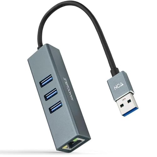 VoltShine USB 3.0 zu Gigabit Ethernet Konverter + 3 USB 3.0 Ports, 15 cm, ideal zum Erweitern von Geräteverbindungen und zur Verbesserung der Datenübertragung. VoltShine USB 3.0 zu Gigabit Ethernet Konverter + 3 USB 3.0 Ports, 15 cm, ideal zum Erweitern von Geräteverbindungen und zur Verbesserung der Datenübertragung. von VoltShine