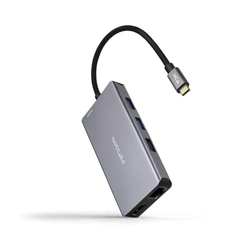 VoltShine USB-C-Hub mit 3 USB-A-Anschlüssen, 2 HDMI-, RJ45-, TF-, SD- und USB-C PD 100 W für Port-Erweiterung und Geräteanschluss. VoltShine USB-C-Hub mit 3 USB-A-Anschlüssen, 2 HDMI-, RJ45-, TF-, SD- und USB-C PD 100 W für Port-Erweiterung und Geräteanschluss. von VoltShine