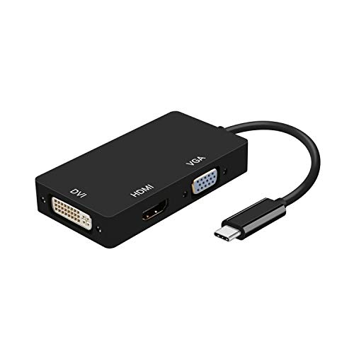 VoltShine USB-C auf DVI-H, HDMI 4K 30Hz und VGA Konverter, 15 cm, ideal für den Anschluss von Geräten an externe Displays. VoltShine USB-C auf DVI-H, HDMI 4K 30Hz und VGA Konverter, 15 cm, ideal für den Anschluss von Geräten an externe Displays. von VoltShine