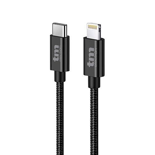 VoltShine USB-C-auf-Lightning-Kabel 3,0 A, Nylongewebe, 1,5 m, ideal zum Laden und zur Datenübertragung zwischen kompatiblen Geräten. VoltShine USB-C-auf-Lightning-Kabel 3,0 A, Nylongewebe, 1,5 m, ideal zum Laden und zur Datenübertragung zwischen kompatiblen Geräten. von VoltShine