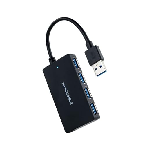 VoltShine USB-Hub, 4-Port USB 3.0 Typ A, 15 cm Länge, Robustes Material, ideal für schnelle und effiziente Verbindungen von VoltShine