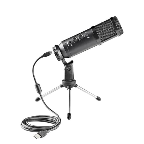 VoltShine Unidirektionales USB-Mikrofon mit Stativ, ideal für Audioaufnahmen und Verwendung im Streaming und Podcasting. VoltShine Unidirektionales USB-Mikrofon mit Stativ, ideal für Audioaufnahmen und Verwendung im Streaming und Podcasting. von VoltShine