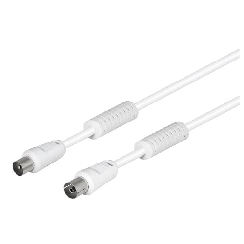 VoltShine Weiße Antenne, 9,5 mm, 1,5 m, optimierter Anschluss zur Signalverbesserung; ideal für Radio- und TV-Empfang. VoltShine Weiße Antenne, 9,5 mm, 1,5 m, optimierter Anschluss zur Signalverbesserung; ideal für Radio- und TV-Empfang. von VoltShine