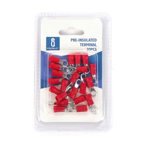 Vorisolierte Klemme RV2-4, rot (20 Stück/Blister), ideal für sichere und schnelle Verbindungen in Elektroprojekten, garantiert Haltbarkeit und Festigkeit bei jeder Installation. von VoltShine