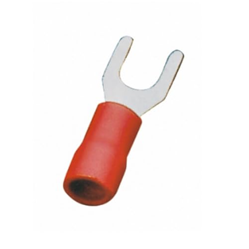 Vorisolierter SV2-6-Stecker, rot, ideal für sichere elektrische Verbindungen, Packung mit 20 Stück, sorgen für dauerhafte und effiziente Installationen in Elektroprojekten. von VoltShine