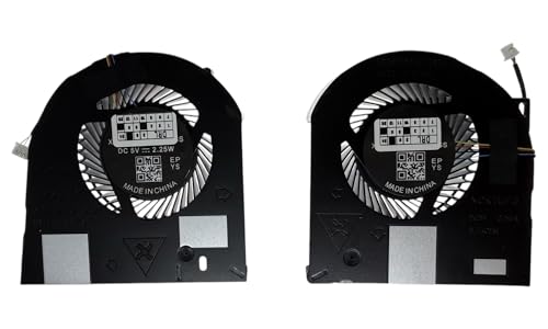 Lüfter-Set, kompatibel mit Dell Precision 7530, 7540 PN: MG75090V1-C160-S9A, MG75090V1-C170-S9A, NS85C12-17G23, NS85C13-17G24 von VoltaGuru