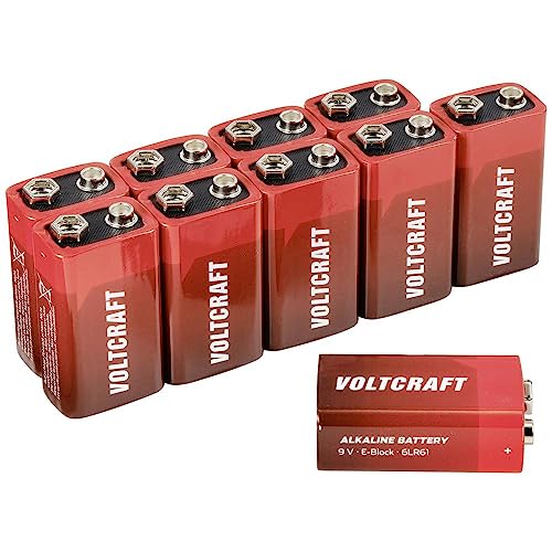 VOLTCRAFT 6LR61 9 V Block-Batterie Alkali-Mangan 550 mAh 9 V 10 St. von Voltcraft