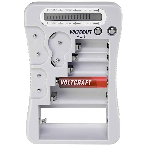 VOLTCRAFT Batterietester VC1T Messbereich (Batterietester) 1,5 V, 3 V, 6 V, 9 V Batterie VC-12613270 von Voltcraft