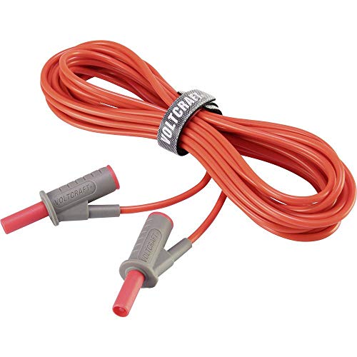 VOLTCRAFT MSB-501 Sicherheits-Messleitung Lamellenstecker 4 mm Lamellenstecker 4 mm 5.00 m Rot 1 St. von Voltcraft