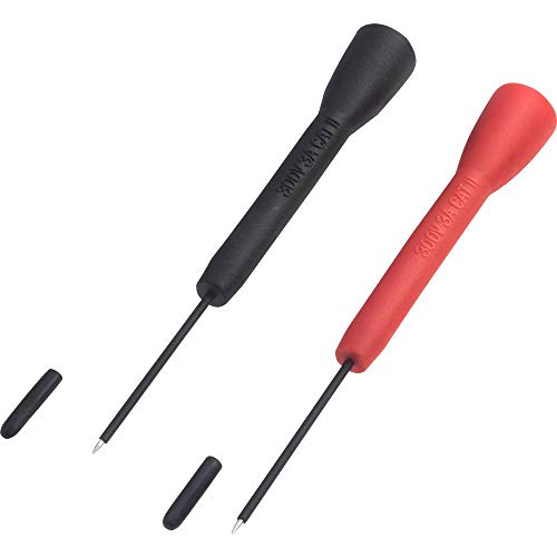 VOLTCRAFT MSS-101 Sicherheits-Prüfspitzen-Set Buchse 2 mm Schwarz, Rot 1 Set von Voltcraft