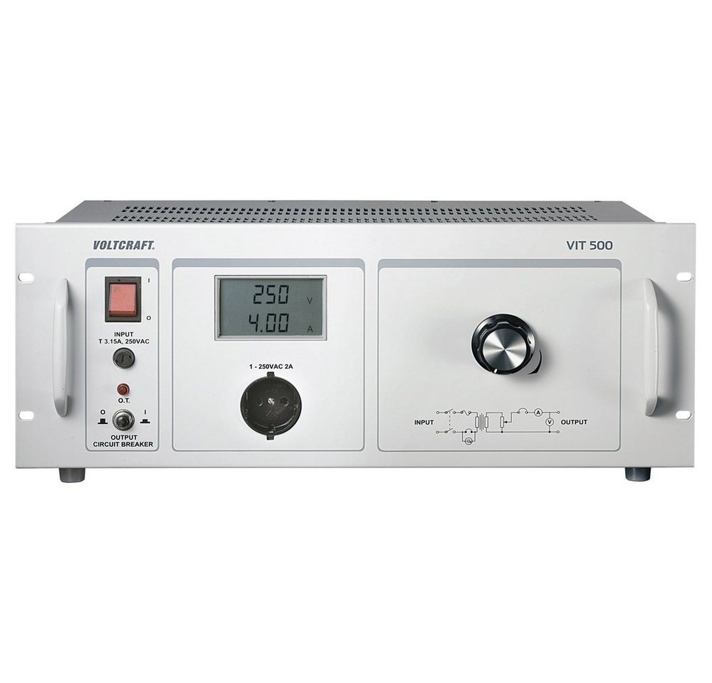 VOLTCRAFT VOLTCRAFT VIT 500 Labor-Trenntrafo einstellbar 1 - 250 V/AC Trafo von Voltcraft