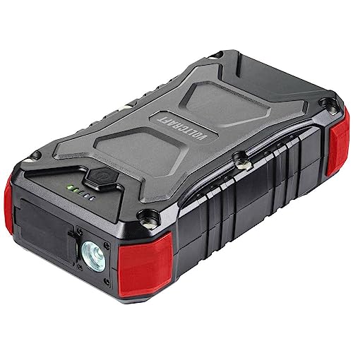 VOLTCRAFT VC PB PD65W Rugged Powerbank 30000 mAh Power Delivery 3.0 Li-Ion Schwarz-Rot LED Taschenlampe, Statusanzeige, von Voltcraft